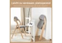 SoBuy Klappstuhl FST92 Grau Gepolstert Buche Bild 2