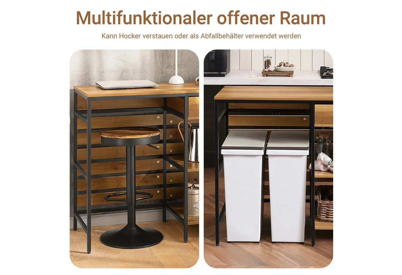 SoBuy Küchenbuffet FSB71 - Kücheninsel mit Schublade und Ablagen - Bild 4