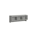 SoBuy Wandgarderobe FHK28 Hellgrau mit 3 Fächern und 4 Haken Bild 1