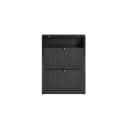 SoBuy Schuhschrank FSR87 Schwarz/Weiß mit 2 Klappen Bild 1
