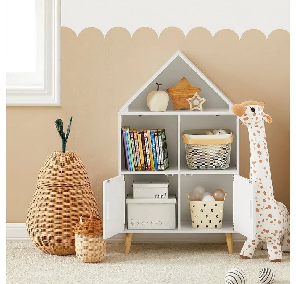 SoBuy Kinderregal KMB58 Weiß Modern Haus-Design - Bild 2