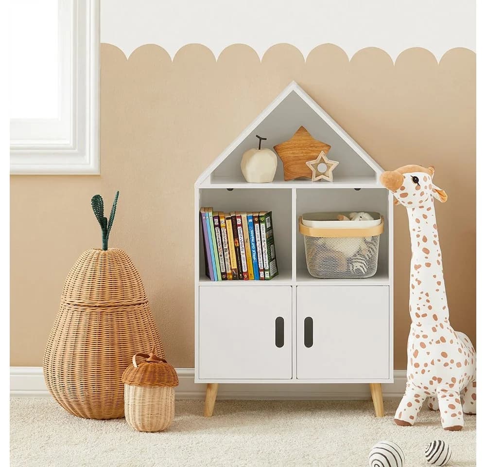 SoBuy Kinderregal KMB58 Weiß Modern Haus-Design - Bild 4