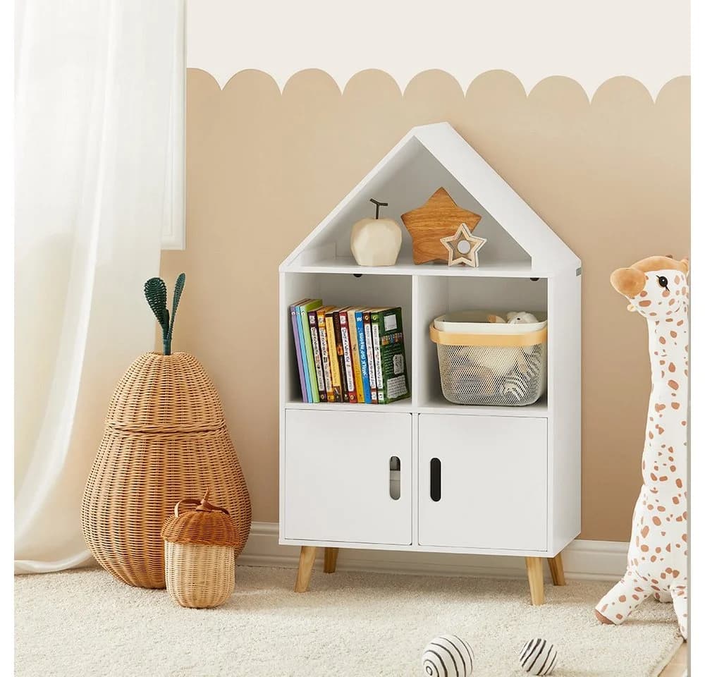 SoBuy Kinderregal KMB58 Weiß Modern Haus-Design - Bild 5