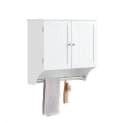 SoBuy Hängeschrank BZR84 Weiß mit verstellbaren Ablagen Bild 3