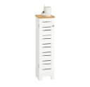 SoBuy Toilettenpapierhalter BZR85 Freistehend Toilettenschrank Weiß Bild 3