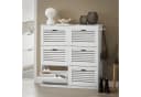 SoBuy Schuhschrank FSR145 Weiß mit 6 Klappen Bild 1
