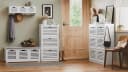 SoBuy Schuhschrank FSR145 Weiß mit 6 Klappen Bild 3