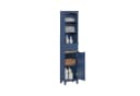 SoBuy Hochschrank BZR112 Blau Grau mit verstellbaren Ablagen Bild 3