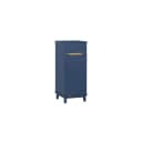 SoBuy Wäscheschrank BZR114 mit ausklappbarem Wäschesack Blau Bild 1