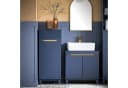 SoBuy Wäscheschrank BZR114 mit ausklappbarem Wäschesack Blau Bild 2