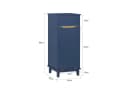 SoBuy Wäscheschrank BZR114 mit ausklappbarem Wäschesack Blau Bild 5