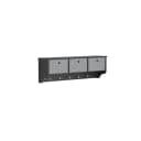 SoBuy Wandgarderobe FRG282 Schwarz mit 3 Körben und Haken Bild 1