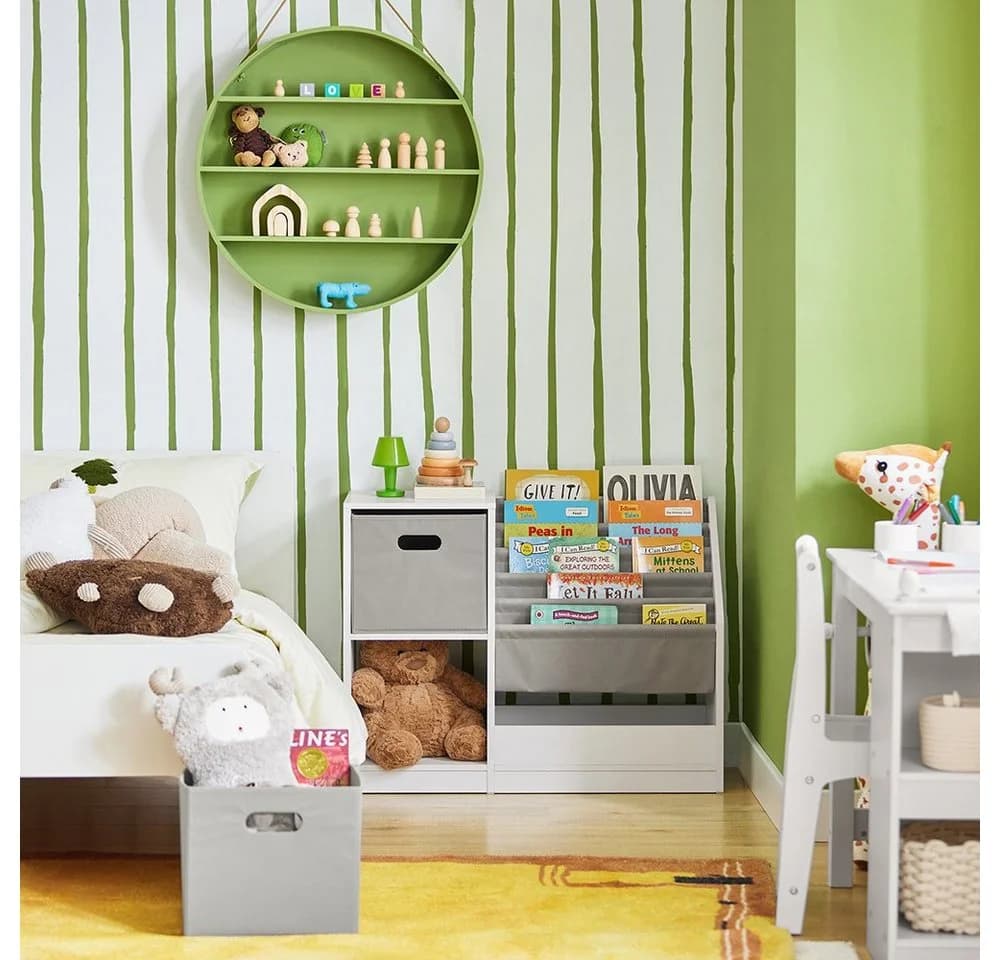 SoBuy Bücherregal KMB76 Kinderregal mit Boxen Aufbewahrungsregal Spielzeugregal Kinderzimmer - Bild 2