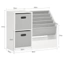 SoBuy Bücherregal KMB76 Kinderregal mit Boxen Aufbewahrungsregal Spielzeugregal Kinderzimmer Bild 5