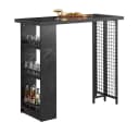 SoBuy Bartisch FWT100 Schwarz Metall MDF Bild 3