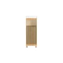 SoBuy Wäscheschrank BZR126 Weiß-Natur mit Wäschesack Bild 1