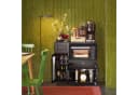 SoBuy Sideboard FSB78 Schwarz Modern mit Rollen und Schubladen Bild 2