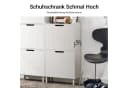 SoBuy Schuhkipper FSR151 Kommode Hoch Flurschrank für Diele Flur Platzsparend Schuhschrank mit Klappen Schuhregal schmal Schuhkommode Schuhablage Bild 4