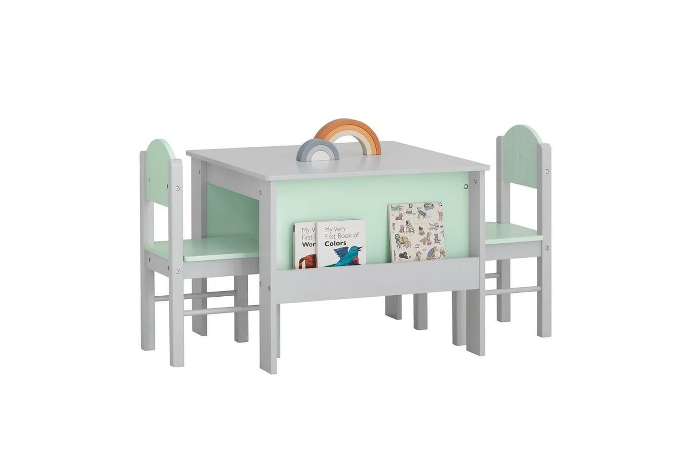 SoBuy Kindersitzgruppe KMB88, Kindertisch mit Stühlen Kinder Tisch Stuhl Set Maltisch Sitzgruppe - Bild 3