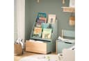 SoBuy Kinderregal KMB95 Grün-Natur mit Rollen 4 Ablagen Bild 4