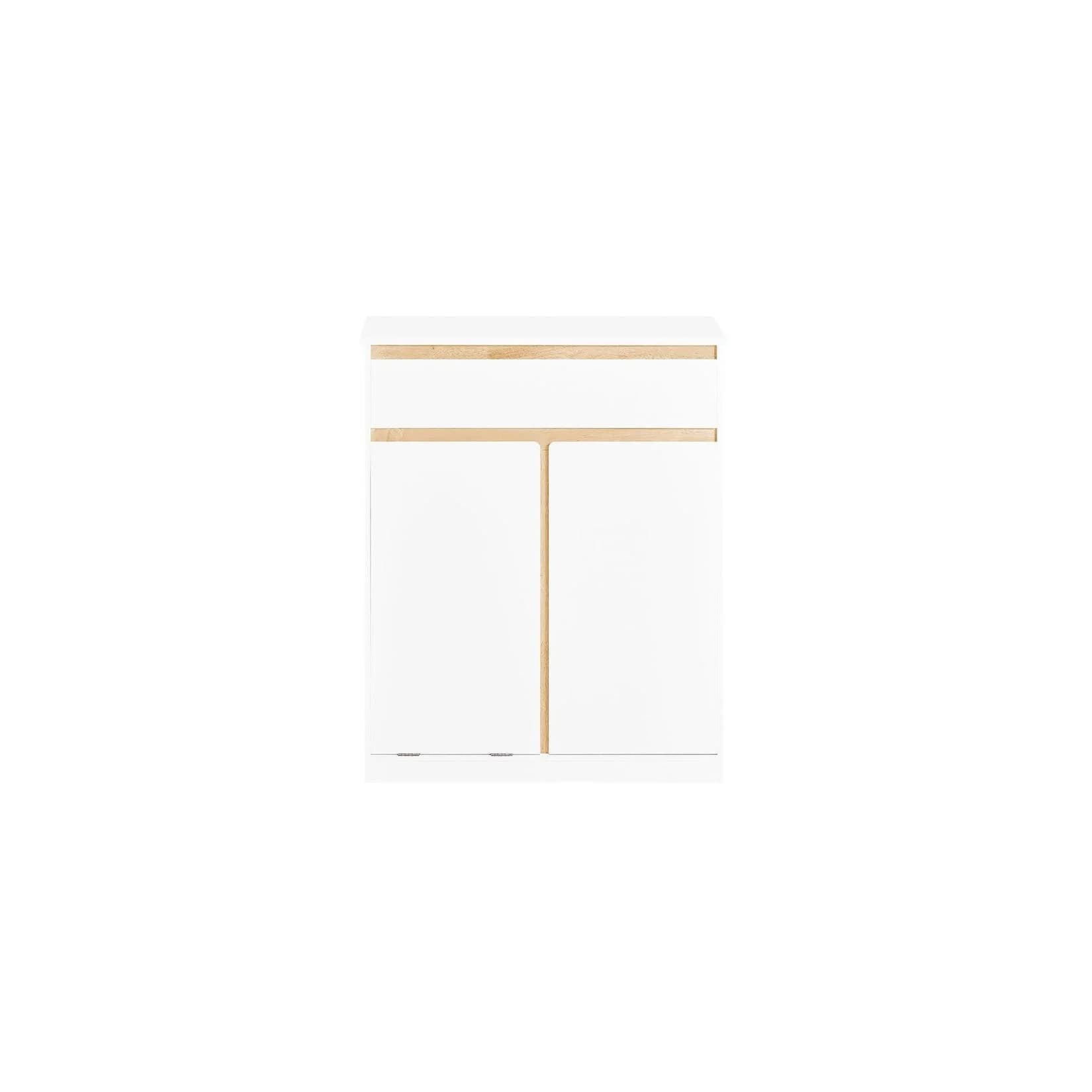 SoBuy Badkommode BZR79 Wäscheschrank Beige/Weiß mit Schubladen