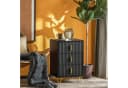 SoBuy Nachttisch FBT115-L Schwarz/Weiß mit 3 Schubladen Modern Bild 2