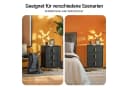 SoBuy Nachttisch FBT115-L Schwarz/Weiß mit 3 Schubladen Modern Bild 5