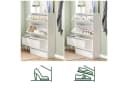 SoBuy Schuhschrank FSR134 Weiß mit Sitzbank und Schubladen Bild 5