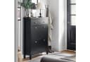 SoBuy Schuhschrank FSR89 Schwarz mit Schublade Bild 4