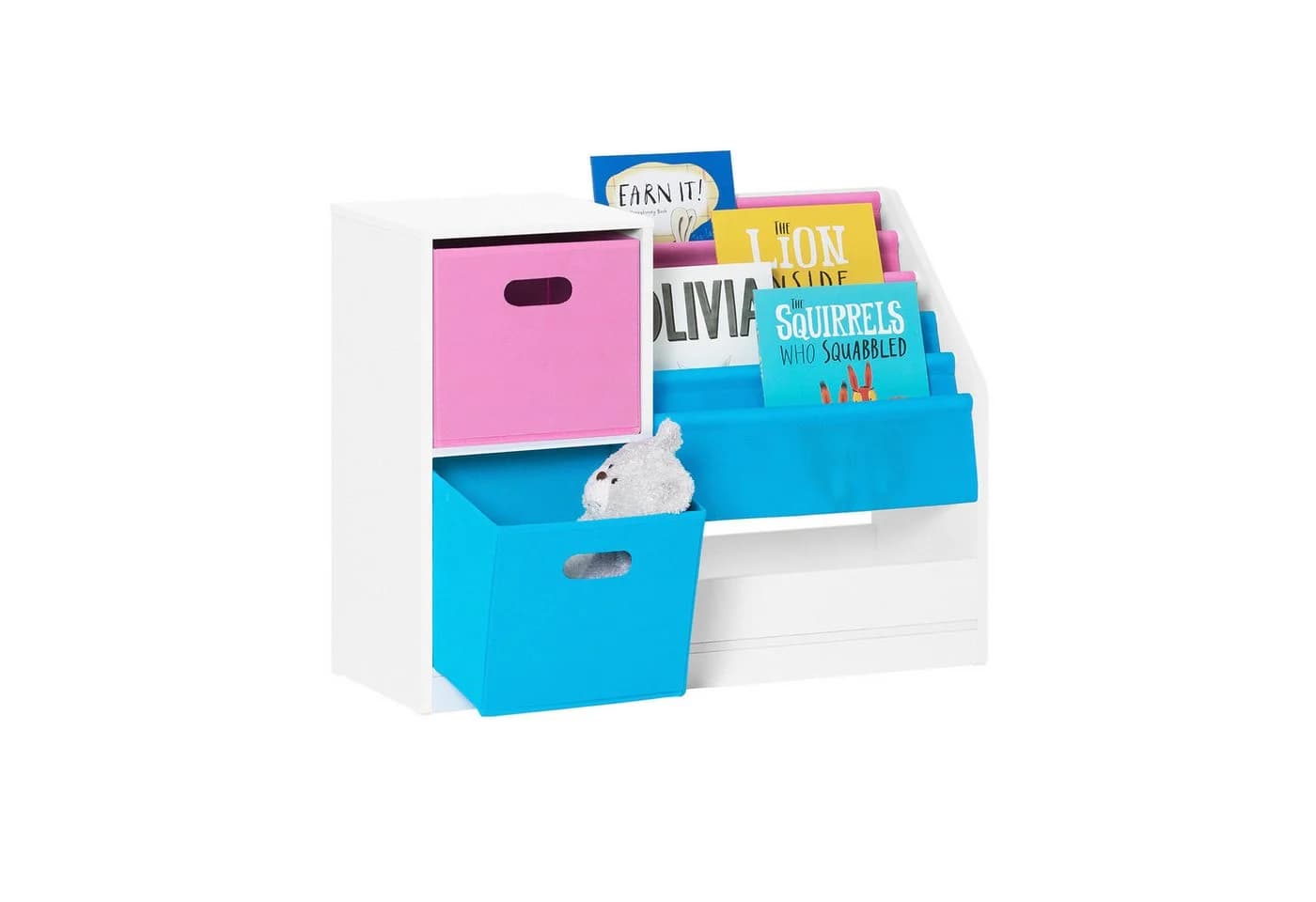 SoBuy Bücherregal KMB76 Kinderregal mit Boxen Aufbewahrungsregal Spielzeugregal Kinderzimmer - Bild 2