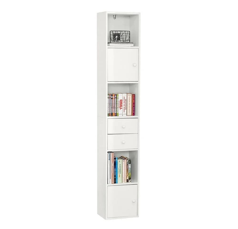 SoBuy Bücherregal STR10 Weiß mit Schubladen Standregal - Bild 2