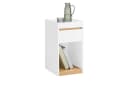 SoBuy Nachttisch FBT137 Weiß Modern mit Schublade Bild 3