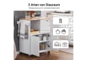 SoBuy Küchenwagen FKW123 Weiß mit 2 Schubladen Modern Bild 3