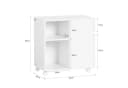 SoBuy Rollcontainer ASK05 Aktenschrank Druckertisch Druckerständer Bild 5
