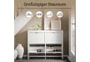 SoBuy Schuhschrank FSR186 Schuhkipper mit 4 Klappen Weiß Bild 1