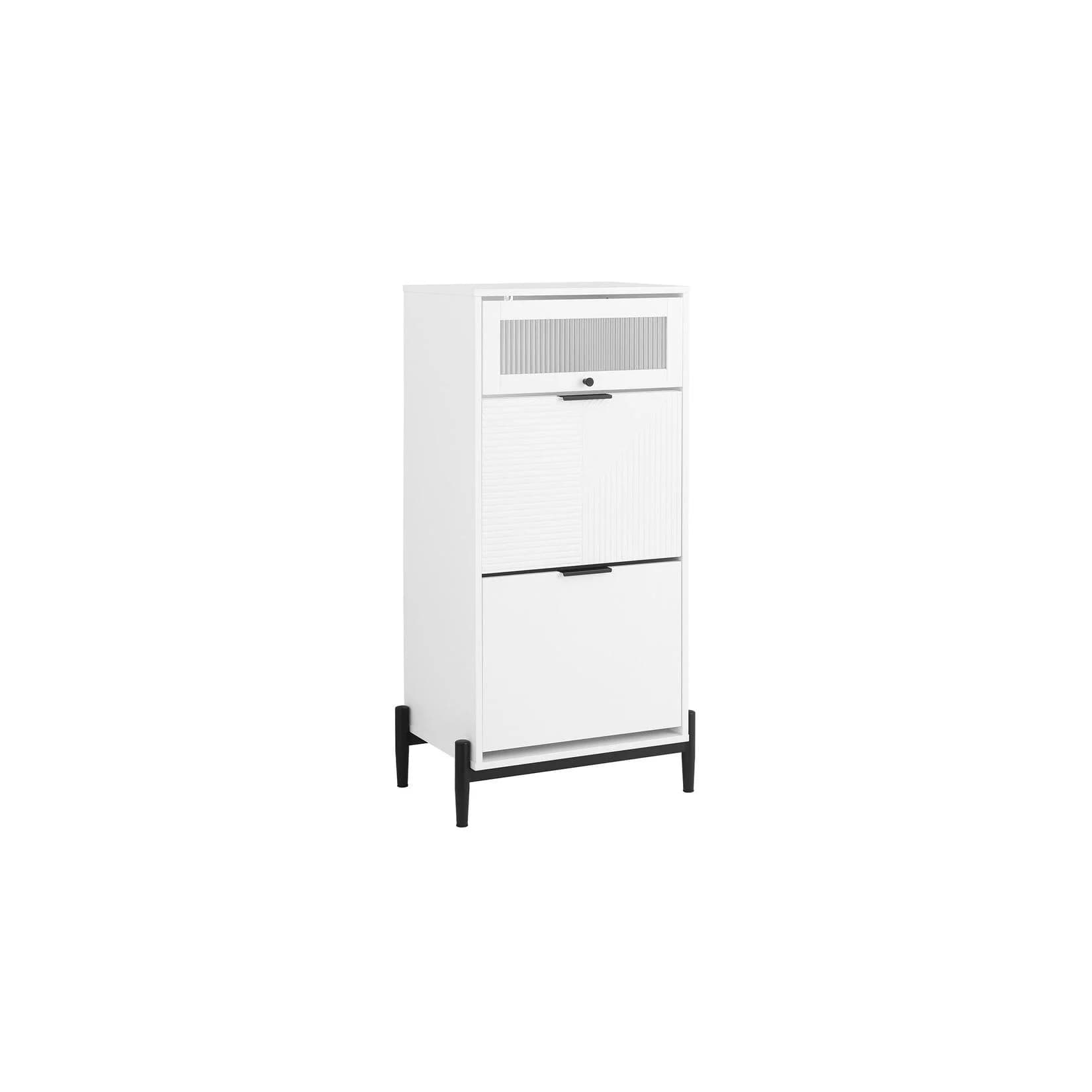 SoBuy Schuhschrank FSB95 Schuhkipper Weiß