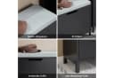 SoBuy Schuhbank Schwarz mit Kippfach - Platzsparender Schuhschrank Bild 5