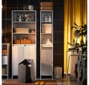SoBuy Hochschrank BZR158 Weiß Klassisch Bild 4