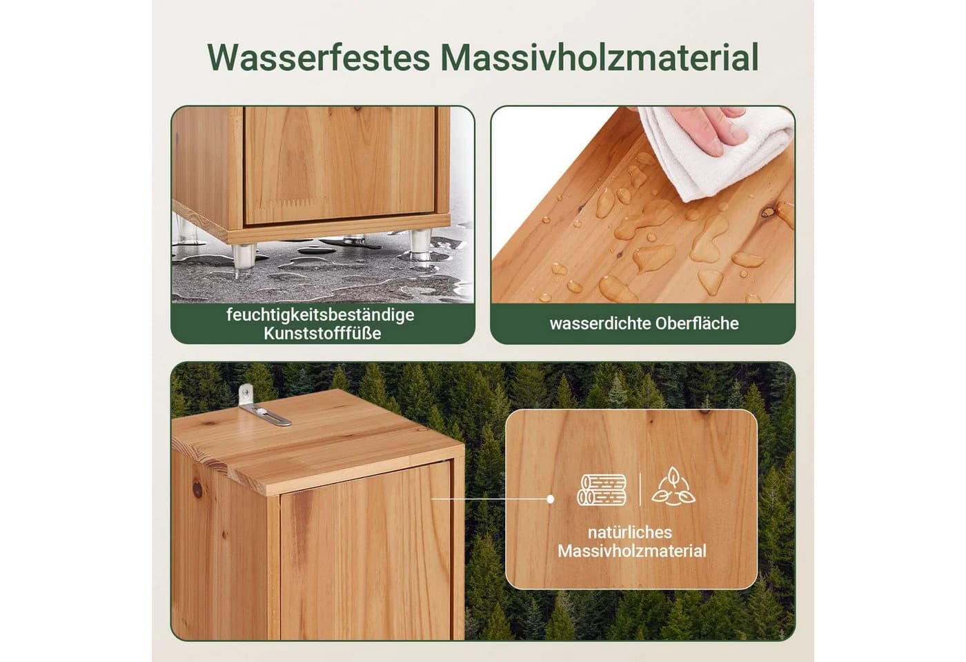 SoBuy Hochschrank BZR34 Badschrank schmal Badezimmermöbel - Bild 5