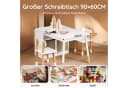 SoBuy Kindersitzgruppe KMB113 Weiß mit 2 Stühlen und Aufbewahrung Bild 4