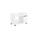 SoBuy Aktenschrank ASK02 Weiß mit Rollen und Schublade Bild 1