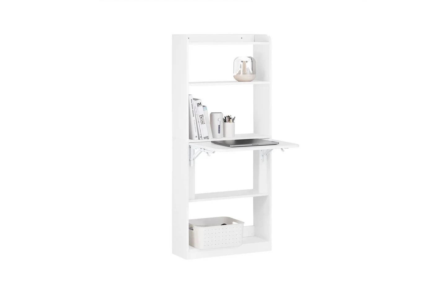 SoBuy Schreibtisch FWT92-H, Klapptisch Weiß - Bild 3