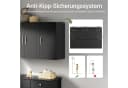 SoBuy Hängeschrank FRG231-L Weiß/Schwarz 3 Türen Bild 4