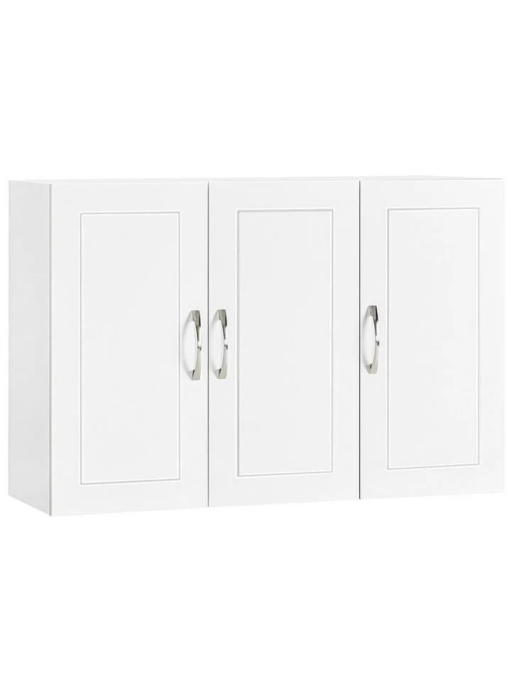 SoBuy Hängeschrank FRG231-L Weiß/Schwarz 3 Türen - Bild 2