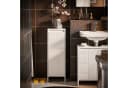SoBuy Wäscheschrank BZR154 Weiß mit Wäschesack und Schublade Bild 2
