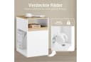 SoBuy Druckertisch ASK08 Rollcontainer Weiß-Natur mit Schubladen Bild 1
