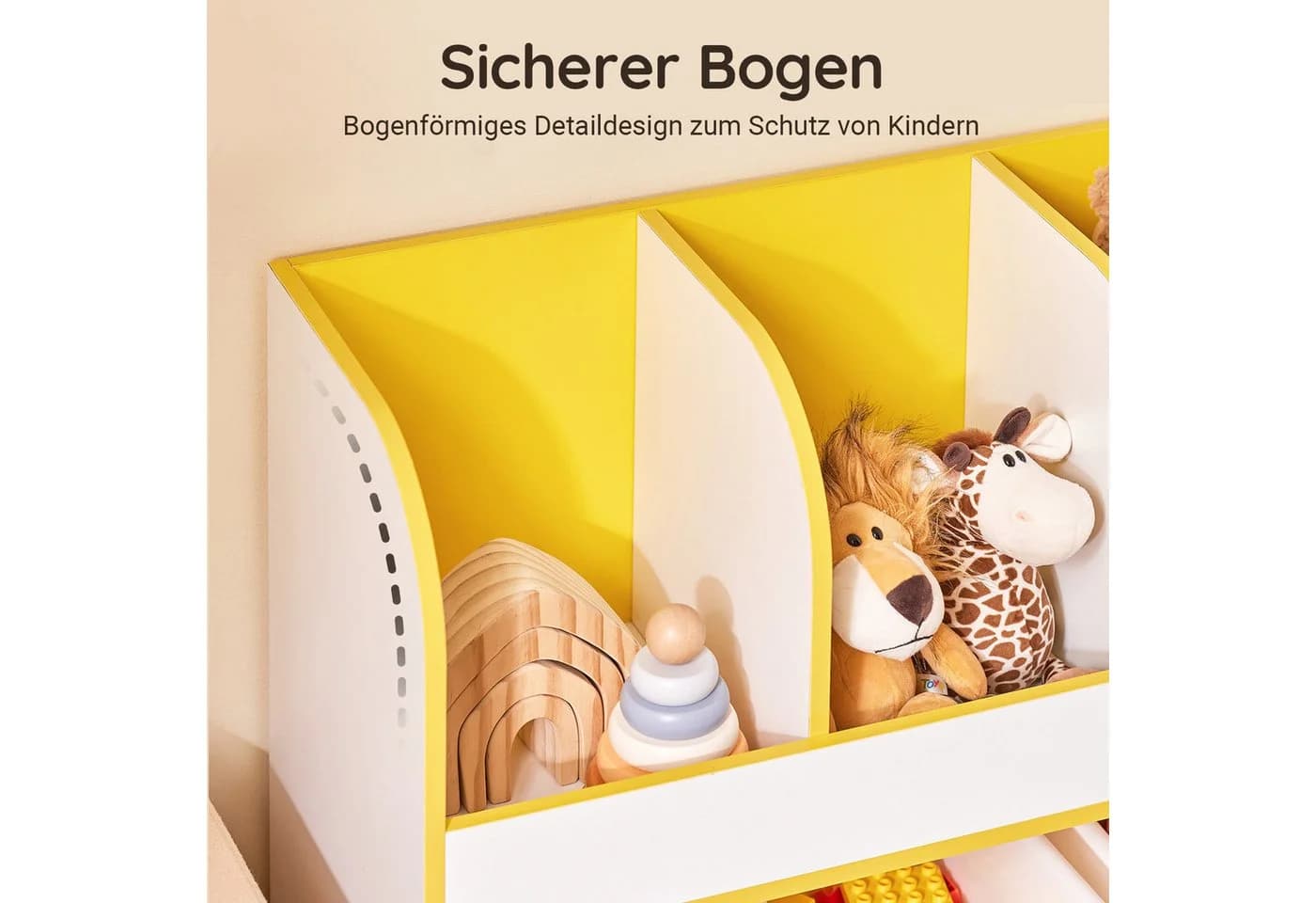 SoBuy Kinderregal KMB107 Bücherregal mit 3 Körben - Bild 5