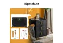 SoBuy Nachttisch 2er Set Weiß/Schwarz mit 3 Schubladen Bild 5