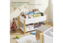 SoBuy Bücherregal KMB35 Kinderregal Weiß/Natur Bild 1