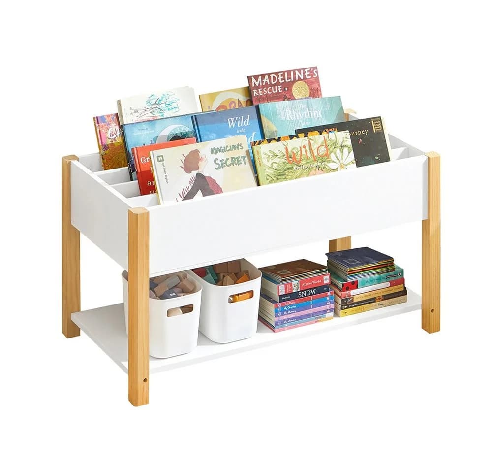 SoBuy Bücherregal KMB35 Kinderregal Weiß/Natur - Bild 2